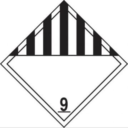 Accuform DOT PLACARD HAZARD CLASS 9  MPL901VS100 MPL901VS100